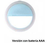 Universal Mini Selfie Ring Light Portable Clip-on Selfie Fill Light AAA Battery Operated 3 Modes LED Fill Light For Mobile Phone