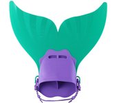 Zenyth aletas individuales para adultos y niños, aletas, aletas de una pieza de Sirena, equipo de Natation para Buceo