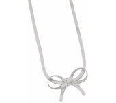 Peri'sBox Sweet Ribbons Bows Stainless Steel Sets Women's Earrings Necklaces Bracelets Ankles Minimalist And Fashionable Jewelry