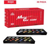 48Pcs Mini Inertial Car City Road Scene Large Gift Set Pull Back Engineering Car Set Child Kids Cartoon Toys 0-3 Birthday Gift
