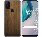 Tumundosmartphone Funda Gel Tpu para Oneplus Nord N10 5G diseño Madera Dibujos