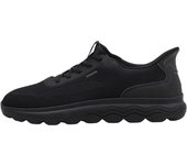 Geox U SPHERICA PLUS A Deportivas Planas Hombre Negro