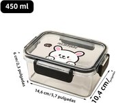 WORTHBUY Portable Bento Box Plastic Lunch Box Sealed Leak Proof Food Box For Office Workers Transparent Food Storage Container