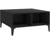 vidaXL Mesa de centro madera contrachapada 60x60x30 cm Blanco, Negro, Roble Sonoma Mesita de Salón o Comedor o Auxiliar Mesa de Café Meuble Salón