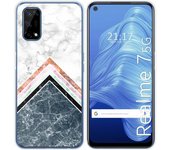 Tumundosmartphone Funda Gel Tpu para Realme 7 5G diseño Mármol 05 Dibujos