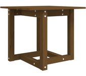 vidaXL Mesa de centro de madera maciza de pino 50x50x45 cm Natural, Blanco, Gris Mesita de Salón o Comedor o Auxiliar Mesa de Café Meuble Salón