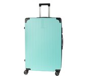 DAM Maleta gran volumen trolley rígida ultraligera, de ABS de alta resistencia con esquinas reforzadas. Cerradura numérica y 4 ruedas dobles extraíbles y giratorias 360°. 52x31x78Cm