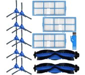Kit de accesorios para piezas de repuesto de aspiradora Proscenic 850T, 10 cepillos laterales, 3 filtros HEPA, 2 cepillos giratorios, 1 cepillo de limpieza (paquete de 15)