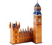 DAM. Puzle 3D de cartón del Big Ben situado en Londres. 34 piezas. 22x9x15cm.