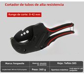 Aluminum Alloy Pipe Cutter, Professional Plumbing Tool, with Steel Blade, Ratchet Self-Locking Design, for PVC and PPR Plastic
