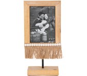 CAPRILO REGALOS & DECORACIÓN Marco de Fotos Decorativo "Bohemio-Flecos". Portafotos. Adornos. Regalos Originales. Decoración Hogar Marinera. 16,50 x 7,50 x 33,50 cm