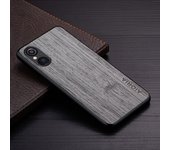 Case for Sony Xperia 1 5 10 IV V 5G funda bamboo wood pattern Leather phone cover Luxury coque for Sony Xperia 5 V case capa