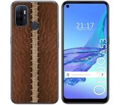 Tumundosmartphone Funda Gel Tpu para Oppo A53 / A53s diseño Cuero 01 Dibujos