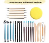 5-61Pcs Pottery Clay Sculpting Tools Pottery Carving Tool Kit With Carrying Case Bag For ceramics Supplies Polymer Sculpture Set