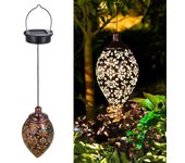 ZVD Decorative metal solar lantern for outdoor tree patio [Energy Class A+] sunflower ctd.ro