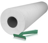 Papel Camilla ECO 59 cm x 70 m + 100 Cuchillas de Afeitar Desechables de Dos Hojas para Uso Profesional