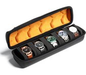 Watch Box Organizer for Men,Watch Travel Case Portable Storage Watch Display Holder for Wristwatches with anti-Move Watch Pillow