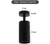 Surface Mounted 360° Rotatable White Black Gold Copper LED Ceiling Track Downlight 6W GU10 Bulb Replaceable Wall Spot Light