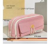 Pencil Case Large Capacity Pencil Bag Cute Cosmetic Bag Canvas Pencil Pouch Student Supplies Back to School Accessories Gift