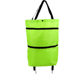 Shopping Trolley Bag with Wheel Portable Food Organizer Bag Oxford Easy Installation Waterproof High-Capacity Household Supplies