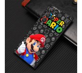 Cartoon Cute Super Mario Phone Case For Samsung Galaxy S23 S22 S21 S20 FE Ultra Pro Lite S10 5G Plus Black Soft Cover