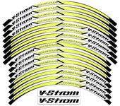 For Suzuki V-Strom 250 SX Vstrom 1000 1050 XT DL 650 Reflective Motorcycle Wheel Hub Stickers Motocross Rim Decals Accessories