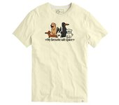 Camiseta TYS PANDIDOG amarillo claro para hombre