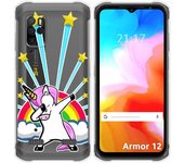 Funda Silicona Transparente para Ulefone Armor 12 5G diseño Unicornio Dibujos