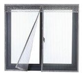 Cortina Mosquitera para Puerta con Imanes Gris 120x130cm Mosquitera Magnética para Puerta o Ventana