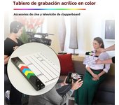 Director Video Scene Clapperboard TV Movie Film Action Clapper Board Film Action Photographic Prop with Pen Eraser