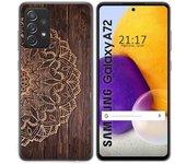 Tumundosmartphone Funda Gel Tpu para Samsung Galaxy A72 diseño Madera 06 Dibujos