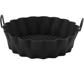 Revestimiento para freidora de aire de 7,5 pulgadas de grado alimenticio que evita que se pegue, olla de silicona reutilizable para freidora de aire para reemplazar el papel de pergamino