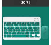 For Android Ios Windows Dark Green Bluetooth Wireless Keyboard And Durable Mouse Ipad Accessories Multilingual Tablet Keyboard