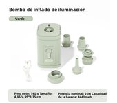 PACOONE Wireless Inflation Pump Portable Outdoor Mini Air Compressor Air Cushion Bed Swim ring Multi function Air Pump