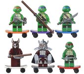 Bloques de construcción educativos para niños Juguete Teenage Mutant Ninja Turtles Regalo Teenage Mutant Ninja Turtles Bloques de construcción