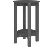 vidaXL Mesa de centro de madera maciza de pino Ø40x60 cm Natural, Blanco, Gris Mesita de Salón o Comedor o Auxiliar Mesa de Café Meuble Salón