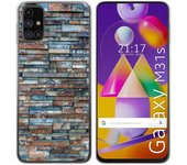 Tumundosmartphone Funda Gel Tpu para Samsung Galaxy M31s diseño Ladrillo 05 Dibujos
