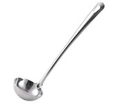 DESEOS Cazo servir | Cuchara hotpot | Utensilio cocina | 26cm | Acero inox | Resistente y duradero | Apto para lavavajillas
