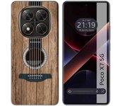 Tumundosmartphone Funda Silicona para Xiaomi Poco X7 5G diseño Madera 11 Dibujos