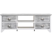 vidaXL Mueble para TV madera de paulownia 108x30x40 cm, Mueble de Salon, Mueble TV, Mueble TV salon, Mesa de TV, Mueble tele