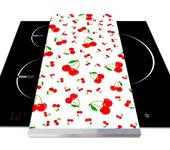 APCym - Tabla deslizante con Ruedas para Robot de Cocina Thermomix, Monsieur Cuisine, Mambo, Aldi, Lidl, Tamaño 60x30cm MOD. CEREZAS
