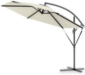 Sombrilla jardin terraza inclinable lateral con Manivela base en cruz parasol poste aluminio Ø300-330cm