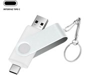 2 in 1 TYPE C for Mobile Phone USB Flash Drive 32GB 64GB 128GB Rotatable Black Memory Stick Green Drive Red Pendrive Blue U Disk