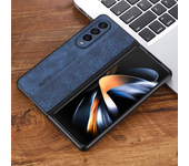 3D Embossing Case for Samsung Galaxy Z Fold 5 4 3 Fold5 Fold4 5G Cover Soft Matte Leather Full Camera Protect Shell Fundas Coque
