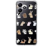 Funda Silicona Antigolpes para Xiaomi Redmi 12 5G diseño Perros Dibujos