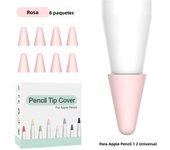 Soft Silicone Mute Nib Cover For Apple Pencil 2 generation 8pcs Replacement Tip Case For iPencil 1 Touchscreen Stylus Pen Cover