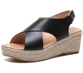 Sandalias de Verano para Mujer,Sandalias con Cuña,Sandalias de Punta Descubierta, Ajustado para Viajes al aire libre en verano, campamentos, Playa.