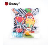 Correa de muñeca decorativa relajante para bebé Sozzy, correa de reloj, calcetines sonajero para recién nacidos, juguete educativo para bebés de 0 a 1 años