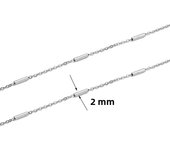 2meters Stainless Steel Cuban Chains Bulk Gold Color Ball Bead Link Chains Lot for Necklace Bracelet Diy Jewelry Making Supplies