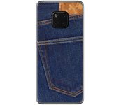 Tumundosmartphone Funda Gel Tpu para Huawei Mate 20 Pro Diseño Vaquero Dibujos